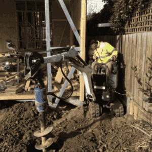 Auger Post Hole Drilling